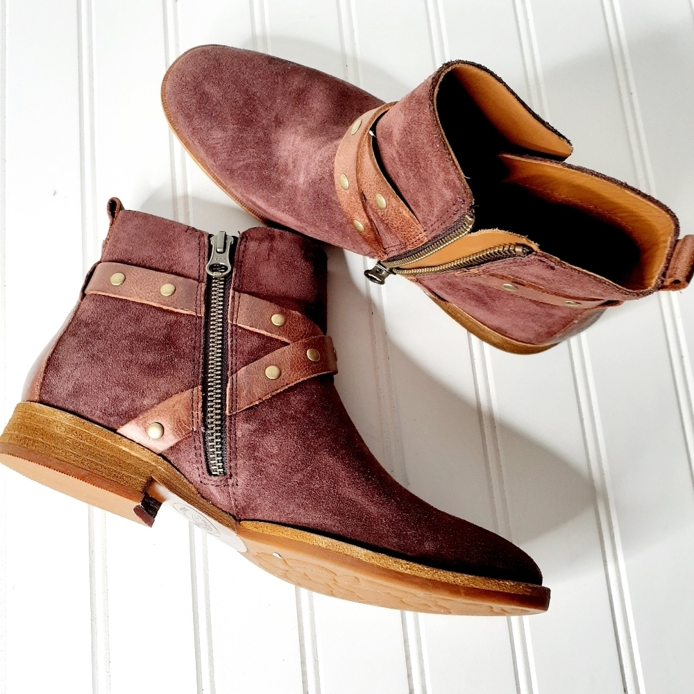 NEW Kork-Ease® Kenai  Burgundy Leather Bootie C296 - Picture 11 of 11